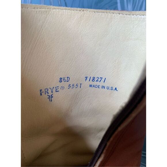 FRYE Vtg Y2K 70’s brown Campus Short Boots Men 8.5 D Women 10 USA - Picture 4 of 13